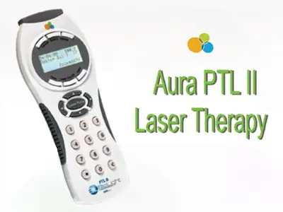 Aura PTL II Laser Therapy new service pop-up
